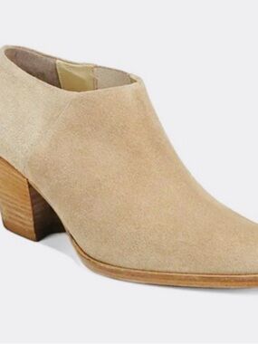Vince Suede Ankle Boot in Beige Tan